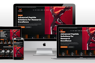 peptide ecommerce website, woocommerce store
