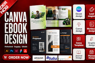do editable canva ebook, canva workbook, redesign canva ebook, canva lead magnet