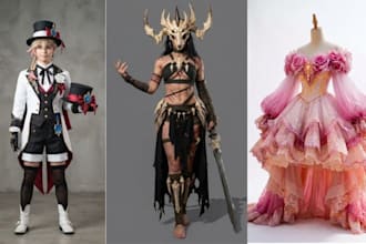 sew custom cosplay costume anime outfit for your favorite game characters