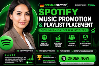 spotify music promotion, german spotify playlist organic promotion