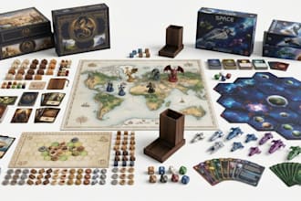 develop board game mechanics and design rulebook layouts