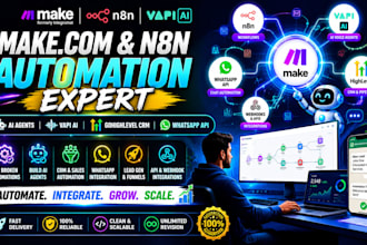 fix make com automation, n8n ai agents vapi ai  gohighlevel CRM and whatsapp api