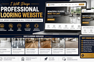 build high converting epoxy flooring, tile, fencing website with booking form