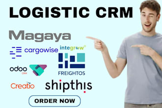 setup logistic crm cargowise odoo integrow freightos creatio magaya shipthis edi