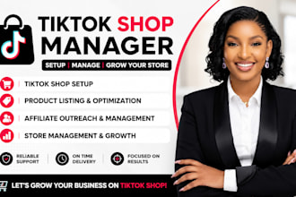 setup manage and grow your tiktok shop ecommerce store