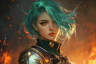 design characters and draw illustrations