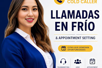 bilingual cold calling llamadas en frío appointment setting en español