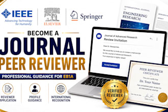 provide certified ieee or springer peer review invites for eb1 eb1a criteria