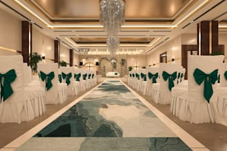 redesign wedding hall,event venue,hall decoration, exhibition hall, cgi interior