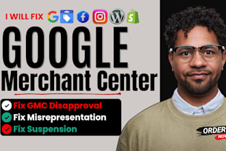 fix merchant center suspension, product feed optimization, google adsense approv