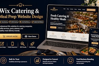 design wix meal prep delivery website fresh meal delivery healthy meal website