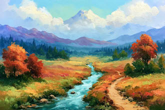 landscape oil painting art