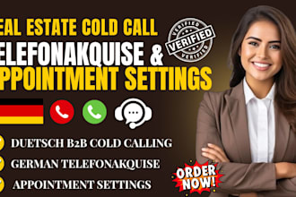 do german real estate cold calling, lead generation and appointment setting