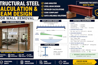 do structural steel calculation beam calculations design for wall removal