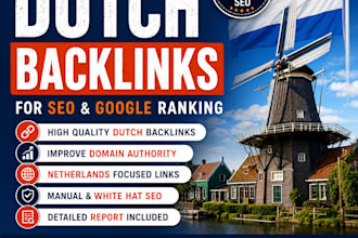do dutch SEO backlinks, high da dofollow link building for netherlands ranking