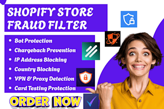 setup shopify fraud filter blocky mida beacon signifyd x shield negate blockify