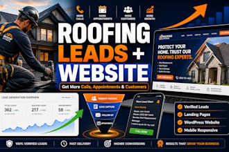 roofing website construction website contractor website roofing leads solar lead