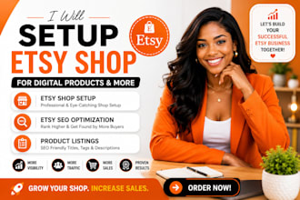 create etsy digital product etsy product design etsy seo listing and store setup