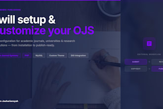 setup and customize your ojs journal website