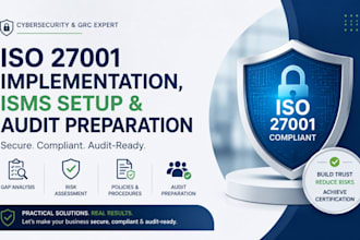 do iso 27001 implementation, isms setup and audit preparation