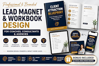 brand custom ,workbook, lead magnet, business ebooks for coaches, consultants ag