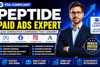 setup fda compliant peptide facebook ads peptide google ads for lead generation