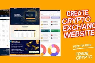develop secure crypto wallet app, blockchain app, crypto exchange app, website