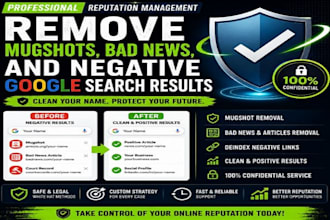 remove mugshots, bad news, and negative google search results