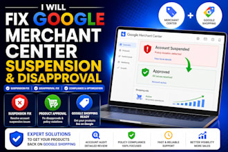 fix google merchant center suspension and product disapproval