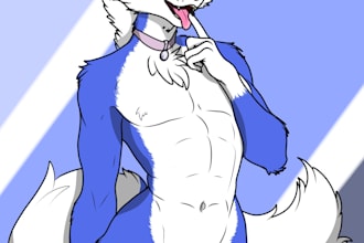sfw and nsfw furry illustrations with your character