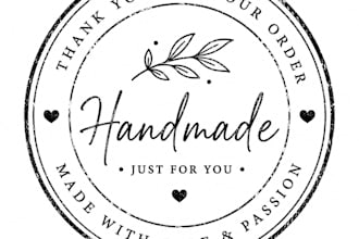 design a digital rubber stamp or seal logo stamp