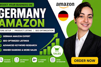 germany amazon store promotion, amazon setup, product listing, german amazon SEO