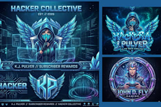 twitch gaming logo twitch overlay stream panels esports mascot twitch mascot