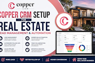 setup copper CRM for real estate lead management and automation