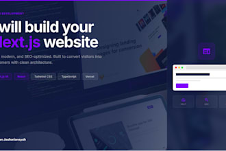 build your nextjs website for your business