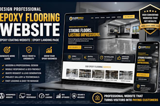 design epoxy flooring branding website epoxy coating website epoxy landing page