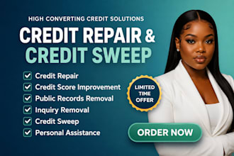 credit repair, inquiry removal, chargeoff, late payment, boost score in 24hrs