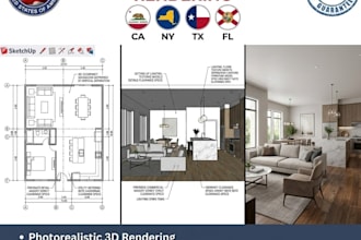 3d photorealistic residential interior renderings