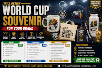 design world cup souvenir for your brand