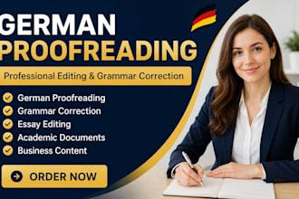 proofread, edit and rewrite your german essay, article, content or document