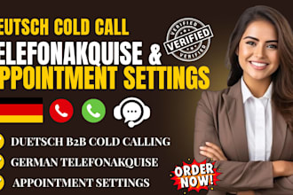 do german cold calling, appointment setting,  lead generation and telemarketing