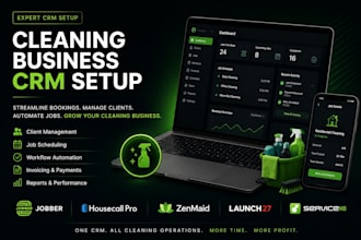 setup cleaning business crm jobber housecall pro zenmaid launch27 servicem8