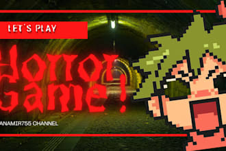 create a horror thumbnails design