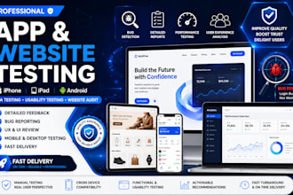 app testing website iphone pad android usability testing qa website audit
