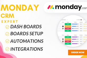 do monday crm automation ai workflow asana notion and zoho consultant setup