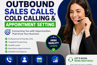 do outbound sales calls, cold calling and appointment setting