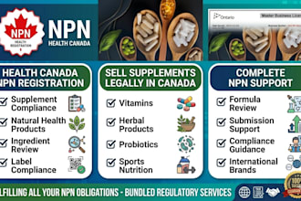 prepare and submit health canada npn registration for natural health products
