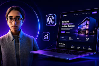develop an ai powered business website, startup website