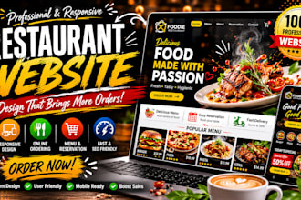 design a restaurant website with online ordering system