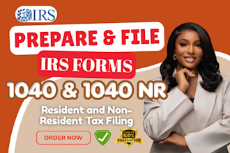 prepare and efile irs form 1040, 1040nr and 1040x tax returns